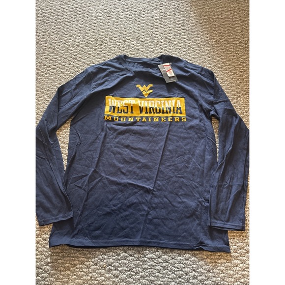 West Virginia Mountaineers‎ Size Men's Large Captivating Long Sleeve Brand new - Picture 2 of 4